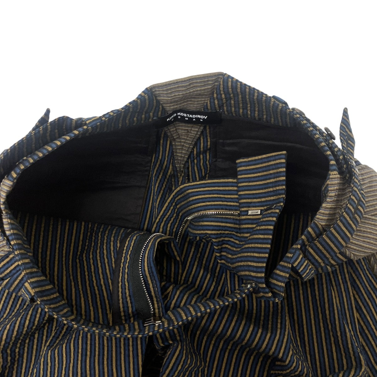 CAUDA PLEATED TROUSERストライプパンツ