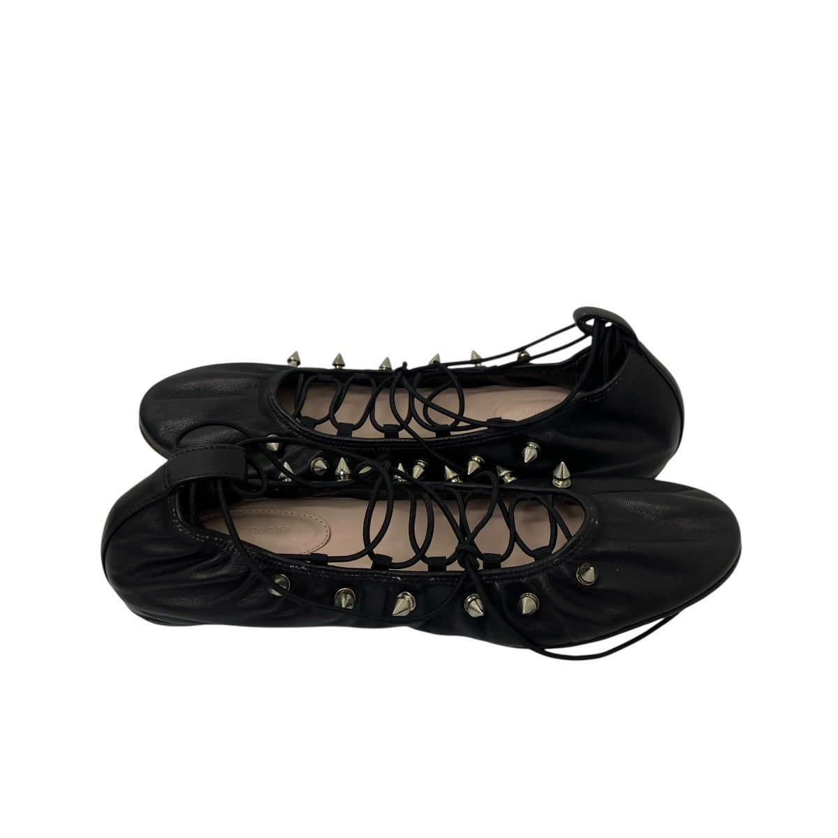 Simone Rocha(シモーネ ロシャ) ELASTICATED LACES ROUND PUMP W STUDS