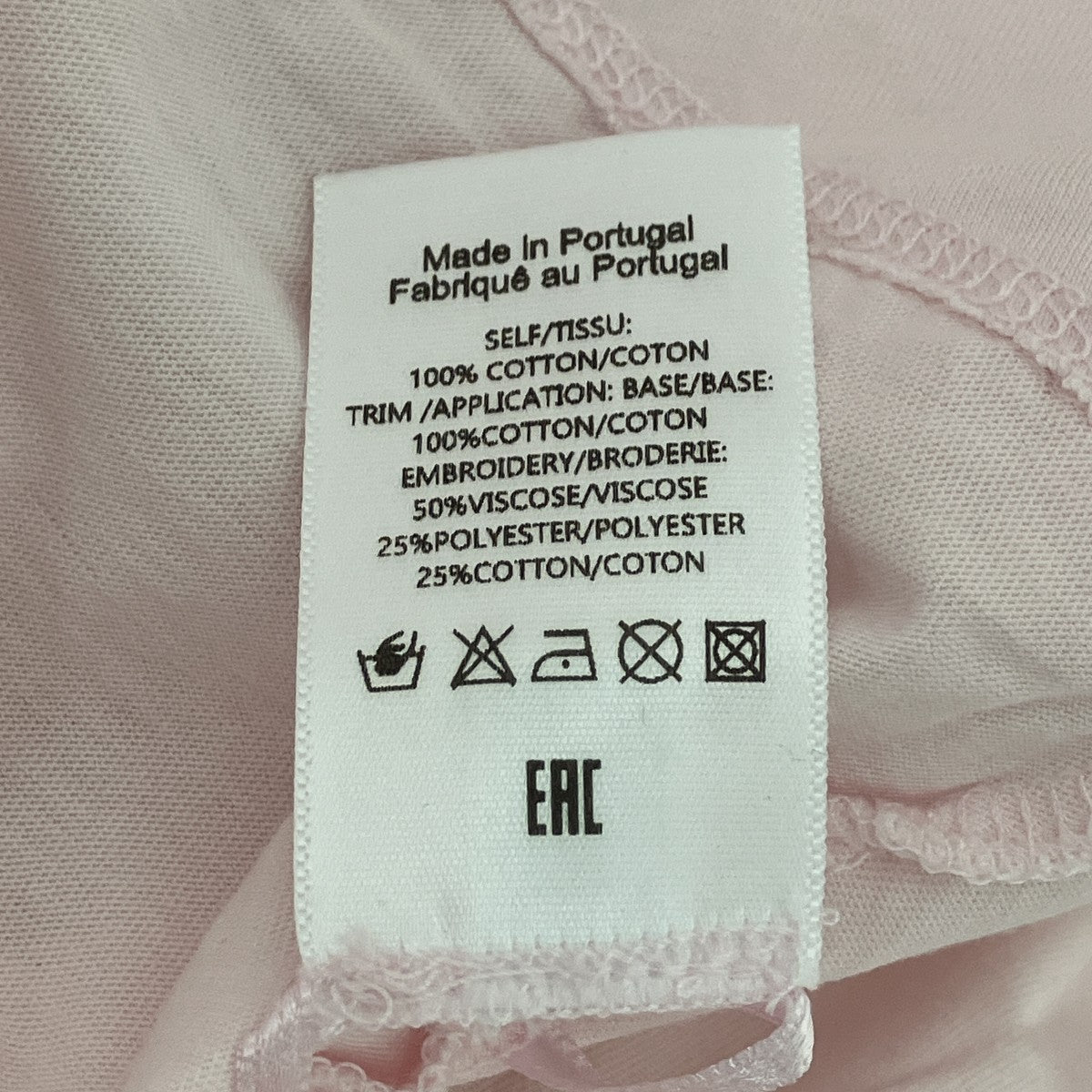 Simone Rocha(シモーネ ロシャ) 半袖Tシャツ TS292 ライトピンク