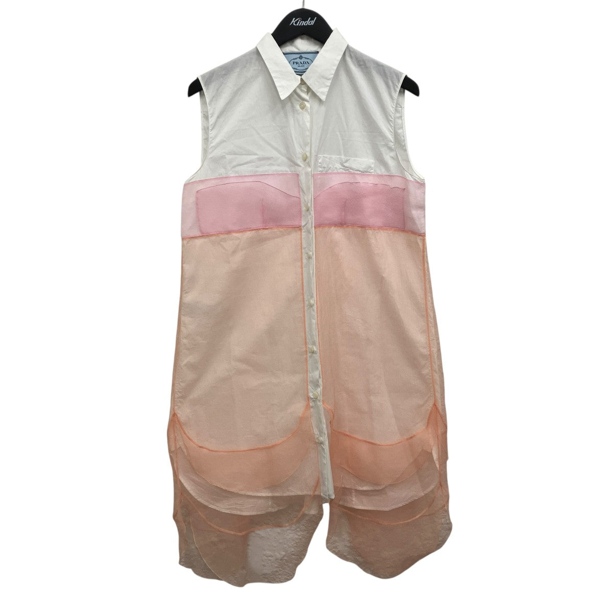 ノースリーブロングシャツ