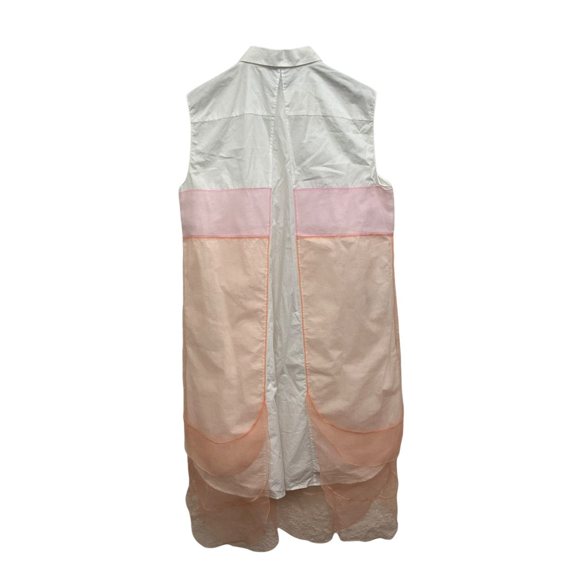 ノースリーブロングシャツ