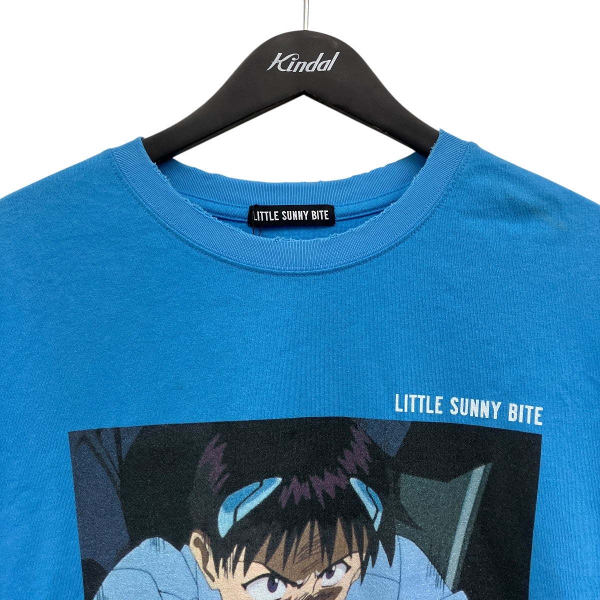Little sunny bite×evangelion プリントTシャツ ブルー サイズ M