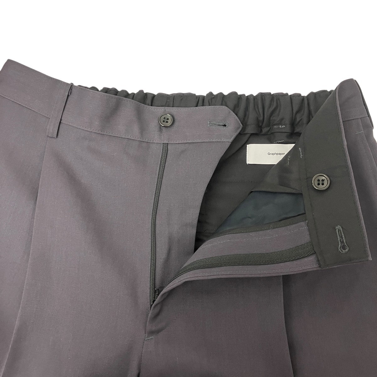 Graphpaper(グラフペーパー) SCALE OFF WOOL TAPERED TROUSERS