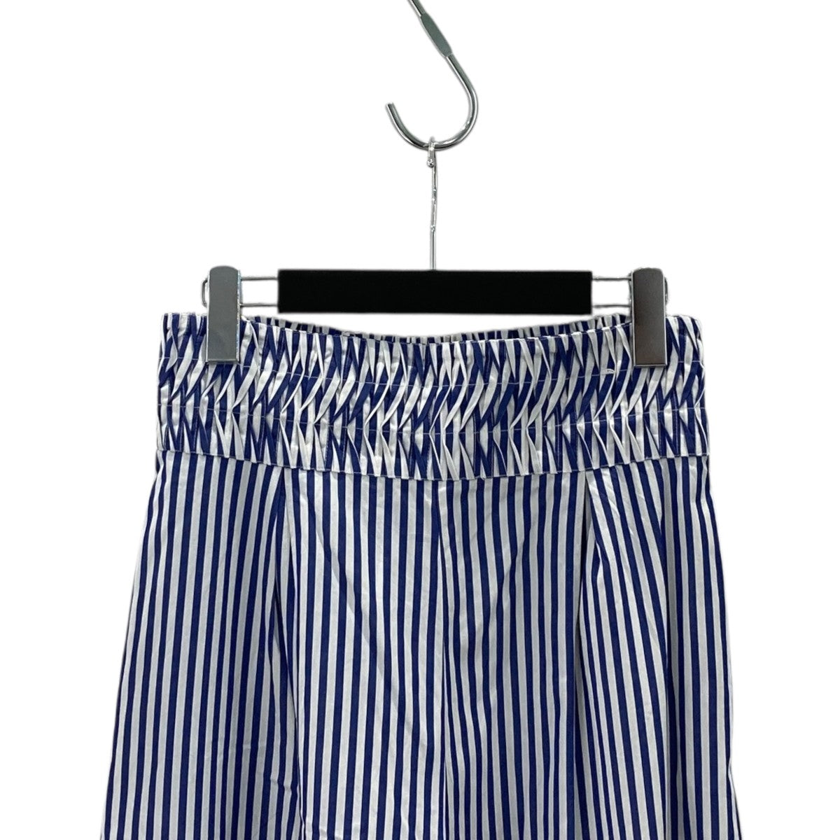 Cotton Wave Tuck Pantsストライプウェーブタックパンツ010661FG4