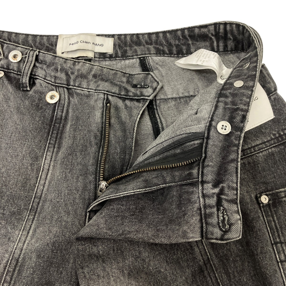 ASYMETRIC WIDE LEG JEANS デニムパンツ