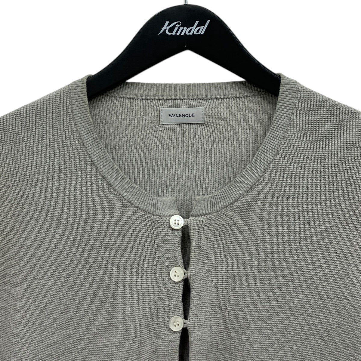 WALENODE(ウェルノード) シルク混ヘンリーネックコットンニット WN26