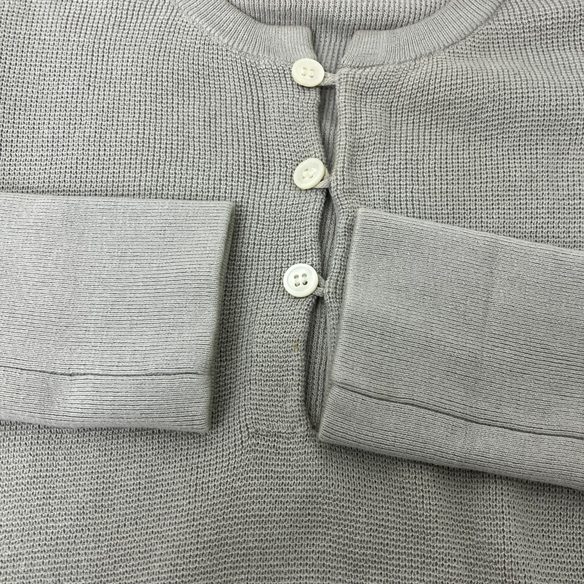 walenode シルクニット WALENODE(ウェルノード) シルク混ヘンリーネックコットンニット WN26