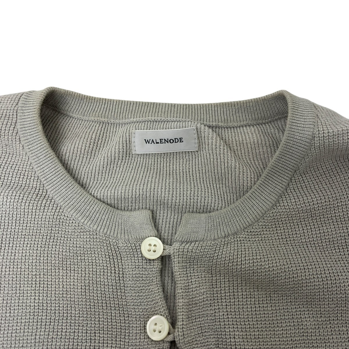WALENODE(ウェルノード) シルク混ヘンリーネックコットンニット WN26