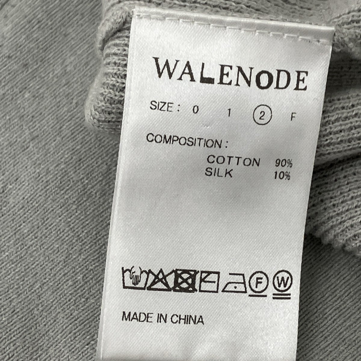 WALENODE(ウェルノード) シルク混ヘンリーネックコットンニット WN26