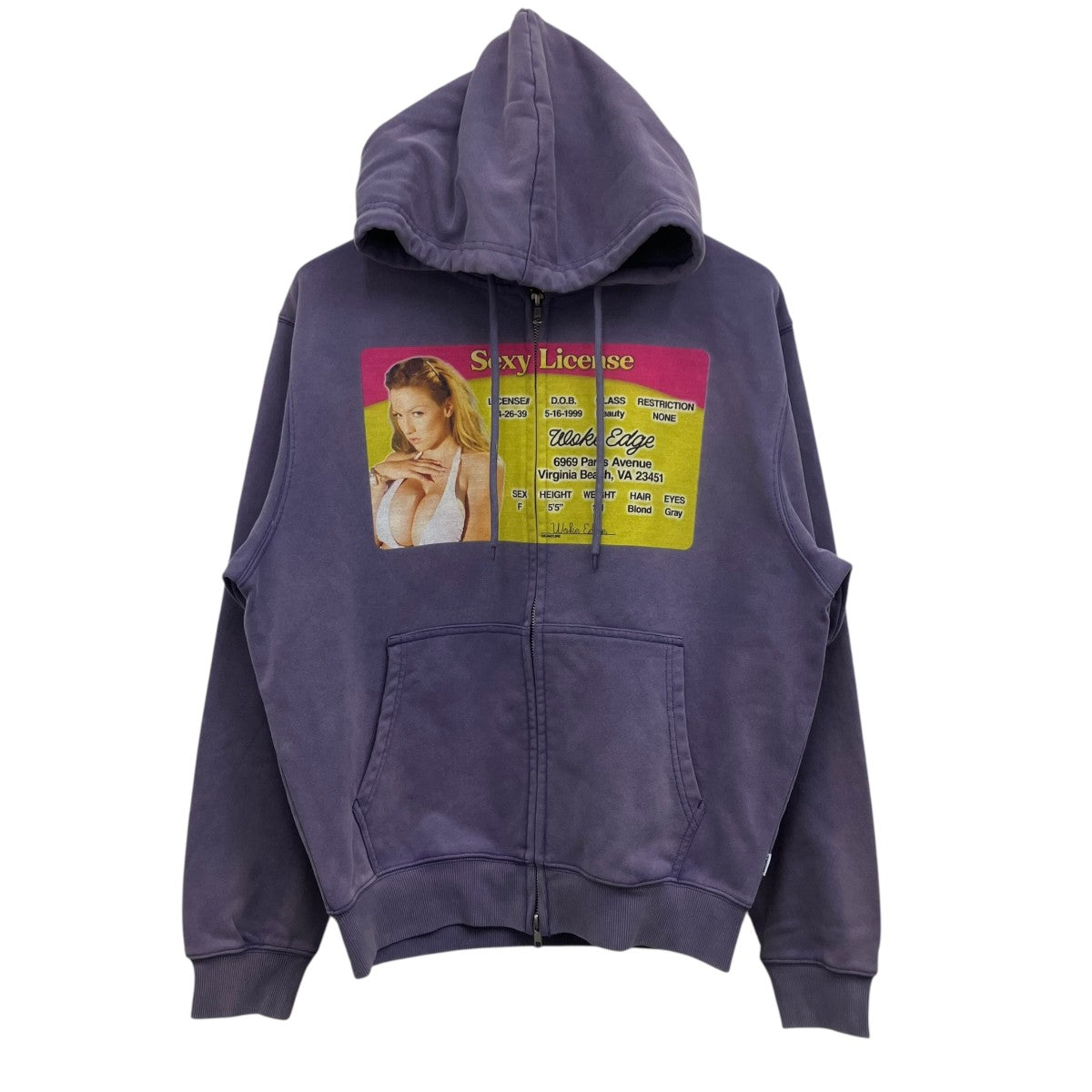 SEXY LICENCE ZIP UP HOODIEジップパーカー