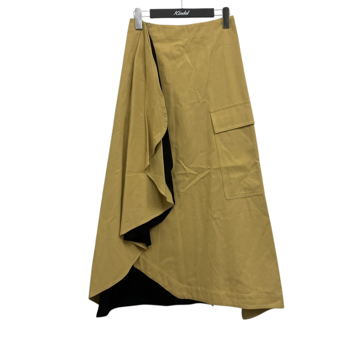 アシンメトリードレープラッフルスカート