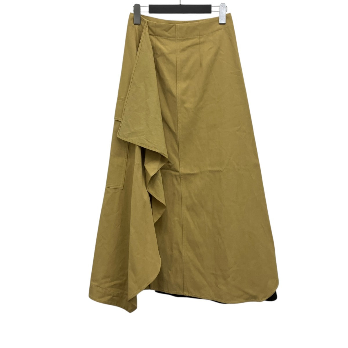 アシンメトリードレープラッフルスカート