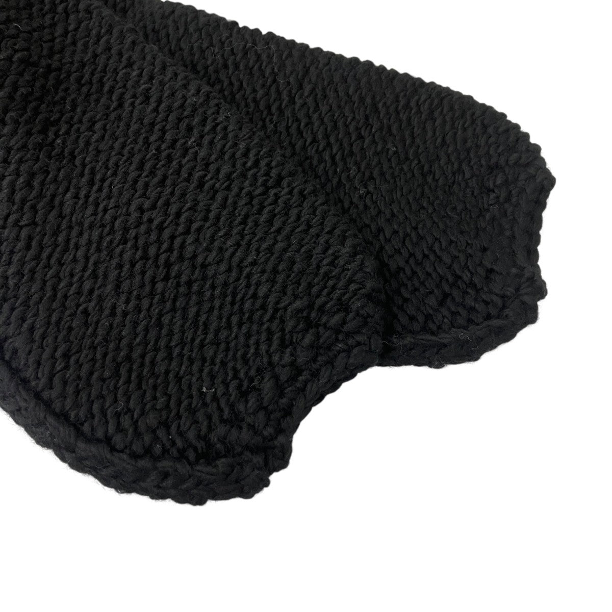 Chunk hand knit クロップドデザインカーディガン
