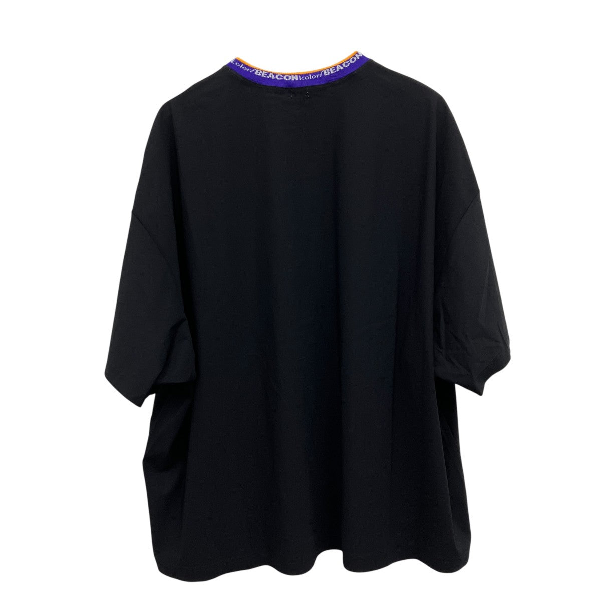 ロゴ ジャガードネックストレッチナイロンTシャツ