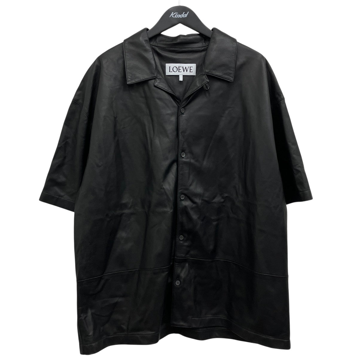 ショートスリーブ ナッパレザー シャツ