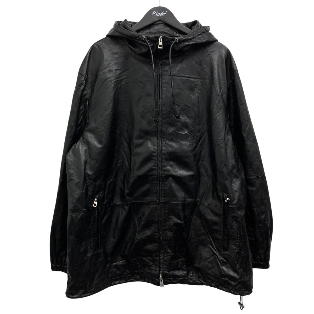 レザーフーデットジャケット