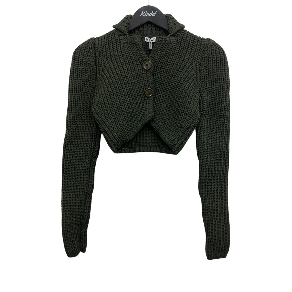 24AW CROPPED JACKET クロップド リブニット カーディガン