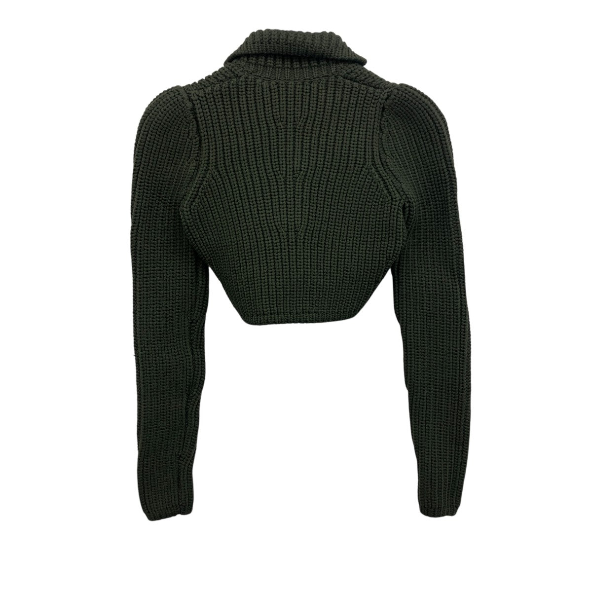 24AW CROPPED JACKET クロップド リブニット カーディガン