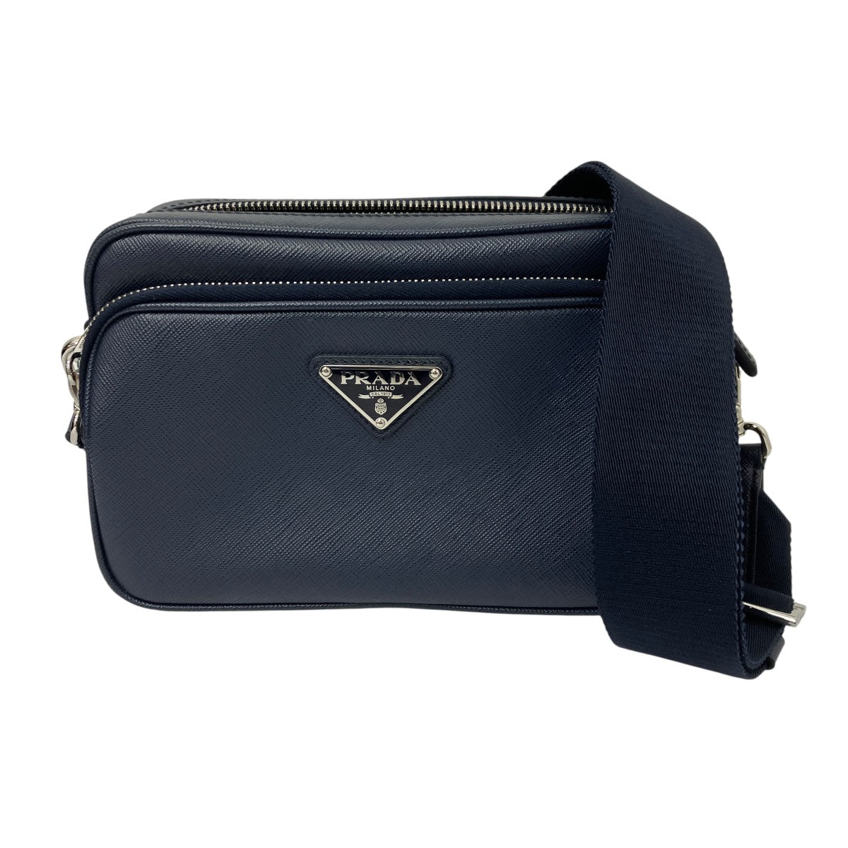 PRADA サフィアーノレザーショルダーバッグ 古着・中古-1枚目のアイテム画像