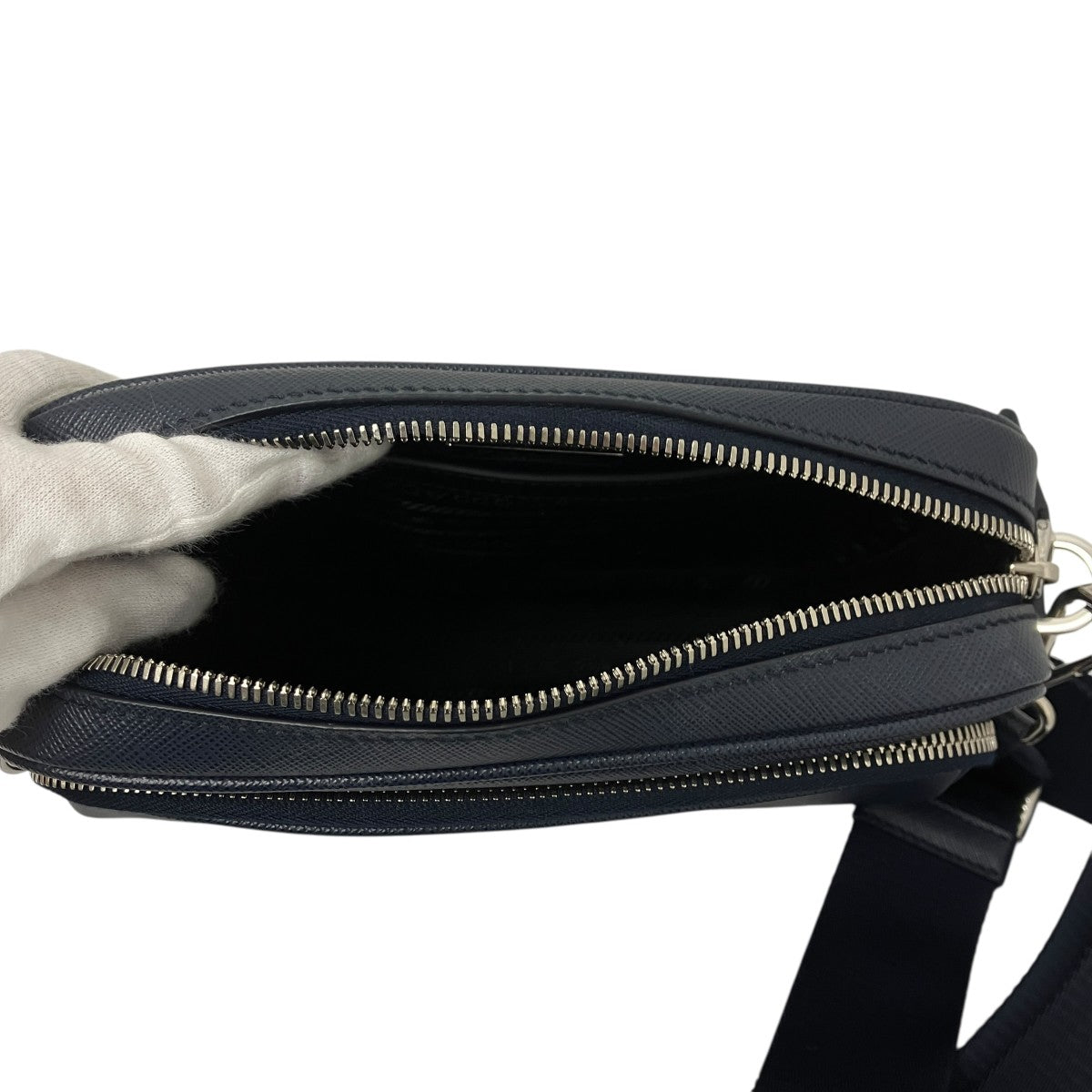 PRADA サフィアーノレザーショルダーバッグ 古着・中古-5枚目のアイテム画像