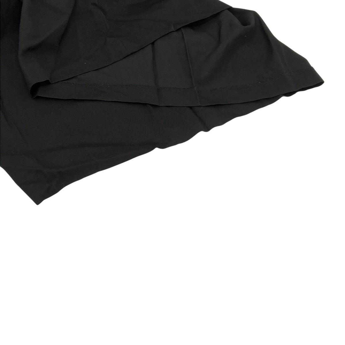 BLACK PLEATED WOOL SKIRT フリルバルーンスカート