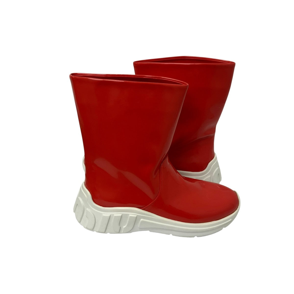 CALZATURE DONNA エナメルレインブーツ