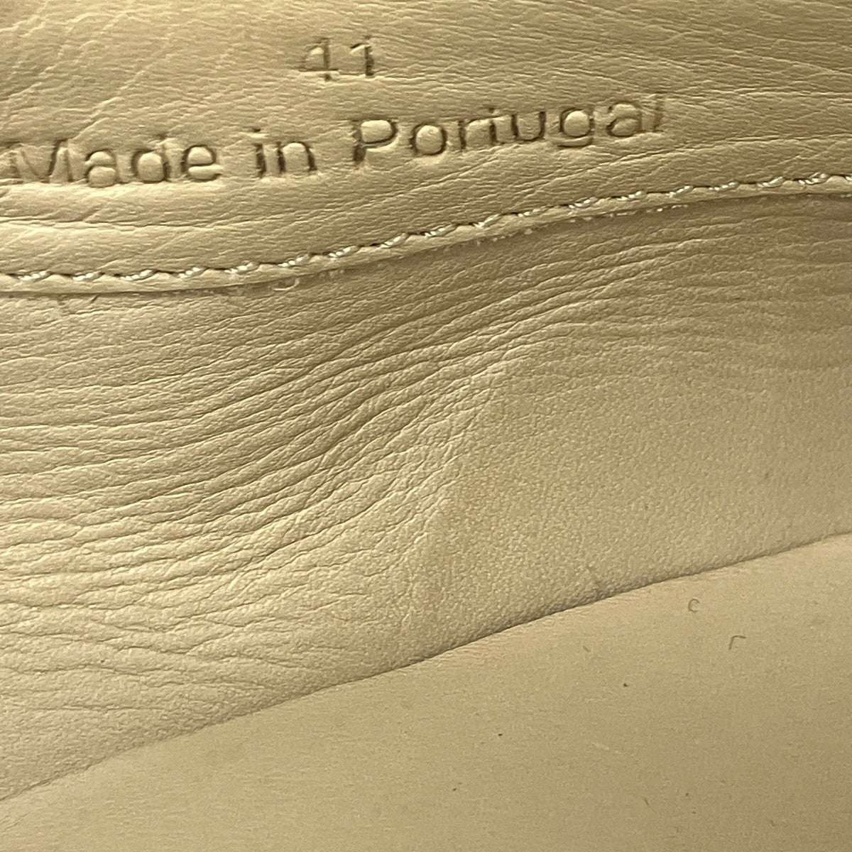 PIPED CREPE SLIPPERSレザーフラットシューズ