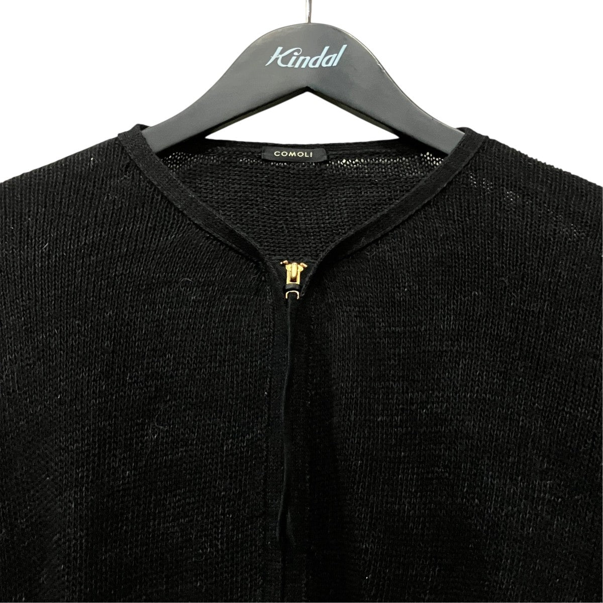 COMOLI(コモリ) 8G ジップカーディガン D01-06008 ブラック サイズ 3