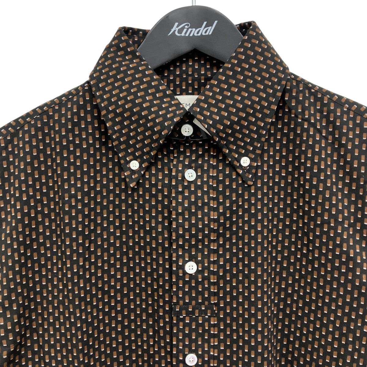LEMAIRE SHORT SLEEVE SHIRT   BROWN ショートスリーブシャツ