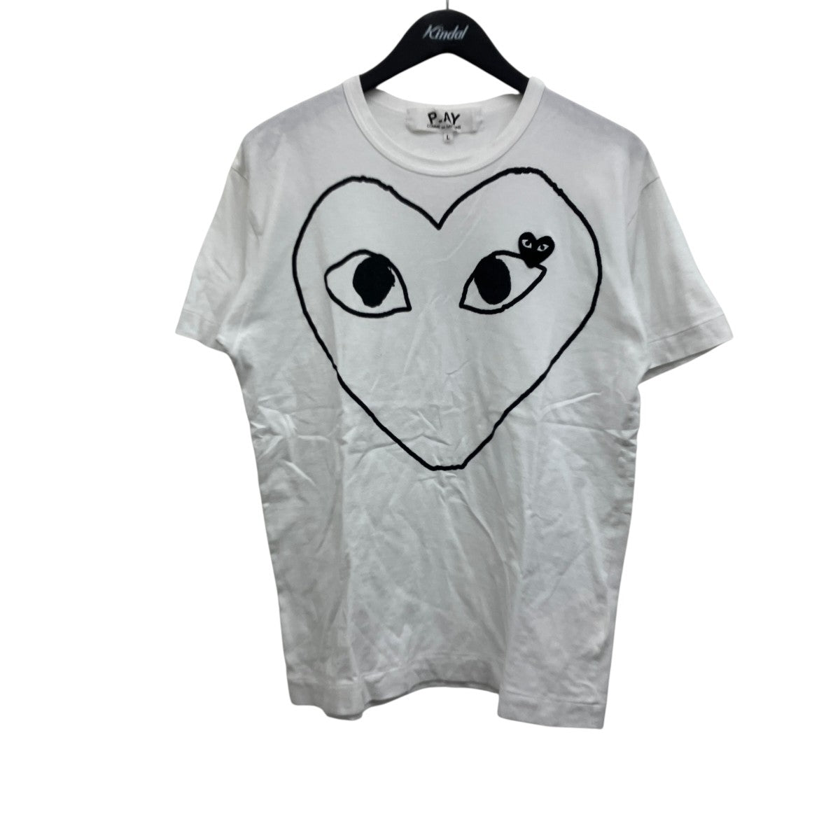 ハートワッペンプリントTシャツ
