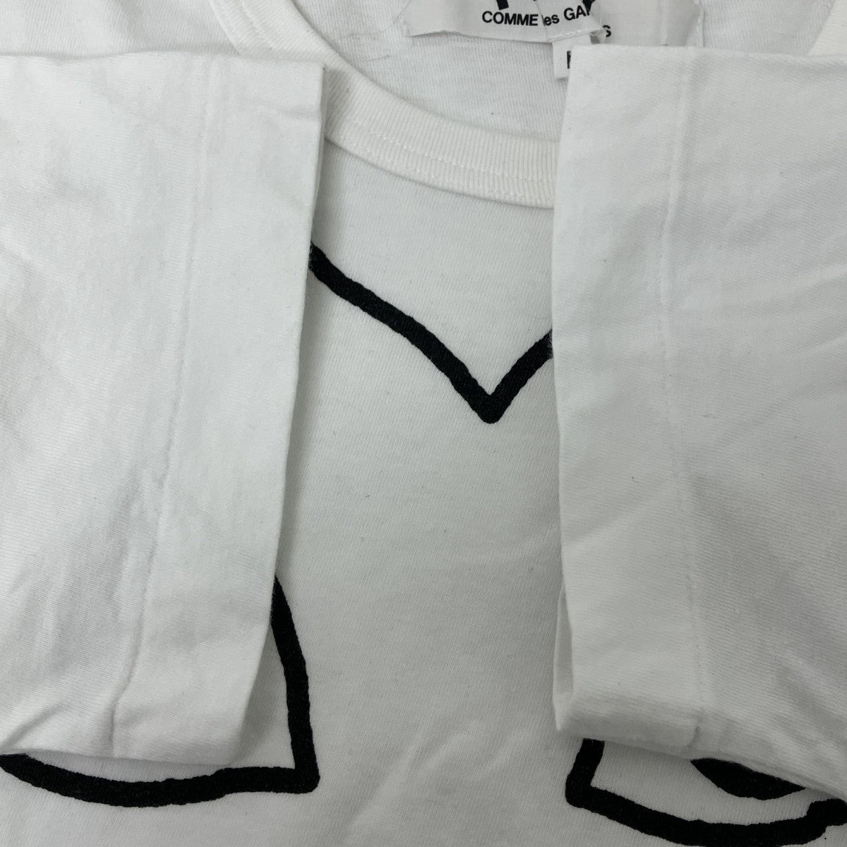 ハートワッペンプリントTシャツ
