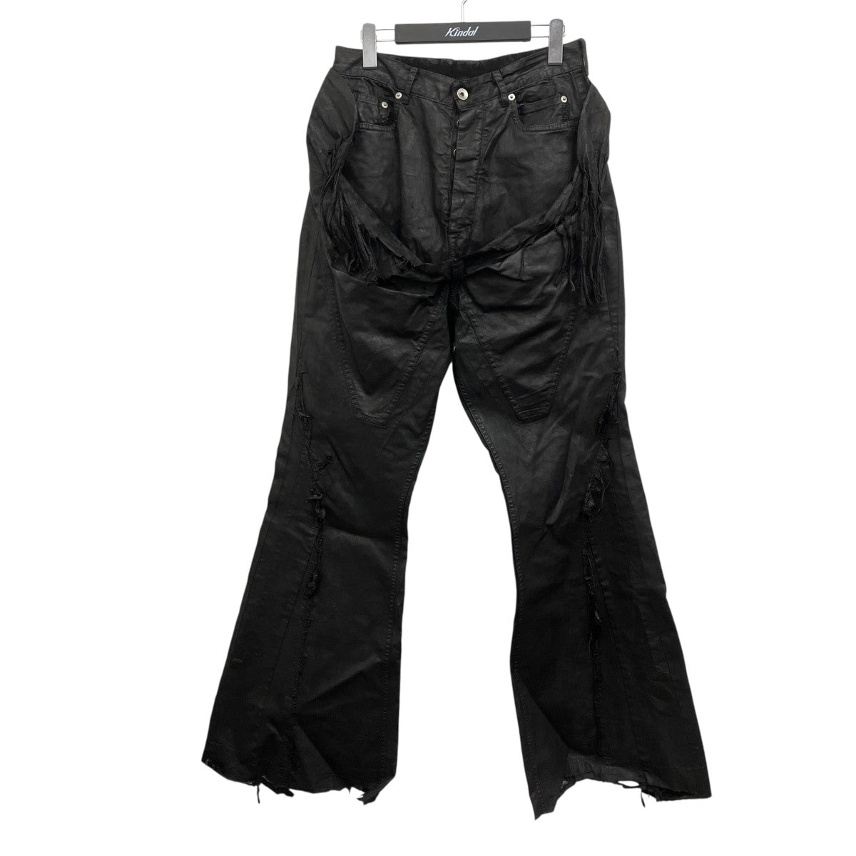 Slivered Bootcut コーティングダメージ加工デニムパンツ