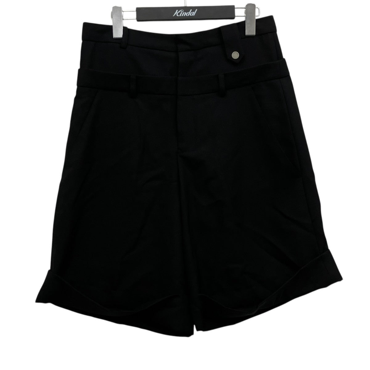 DOUBLE WAIST WOOL SHORT ダブルウェストデザインショーツ