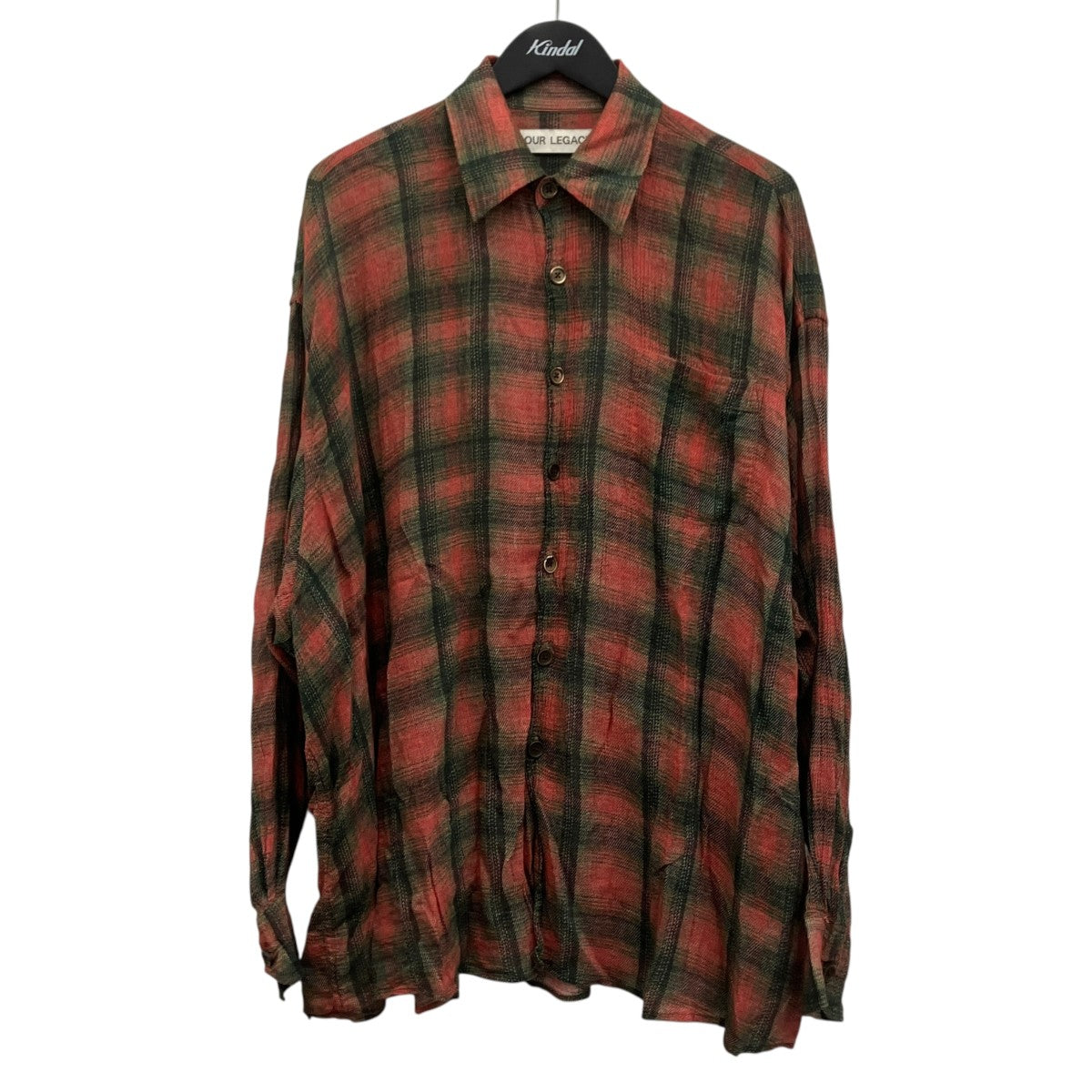 OUR LEGACY BORROWED SHIRT チェックシャツ