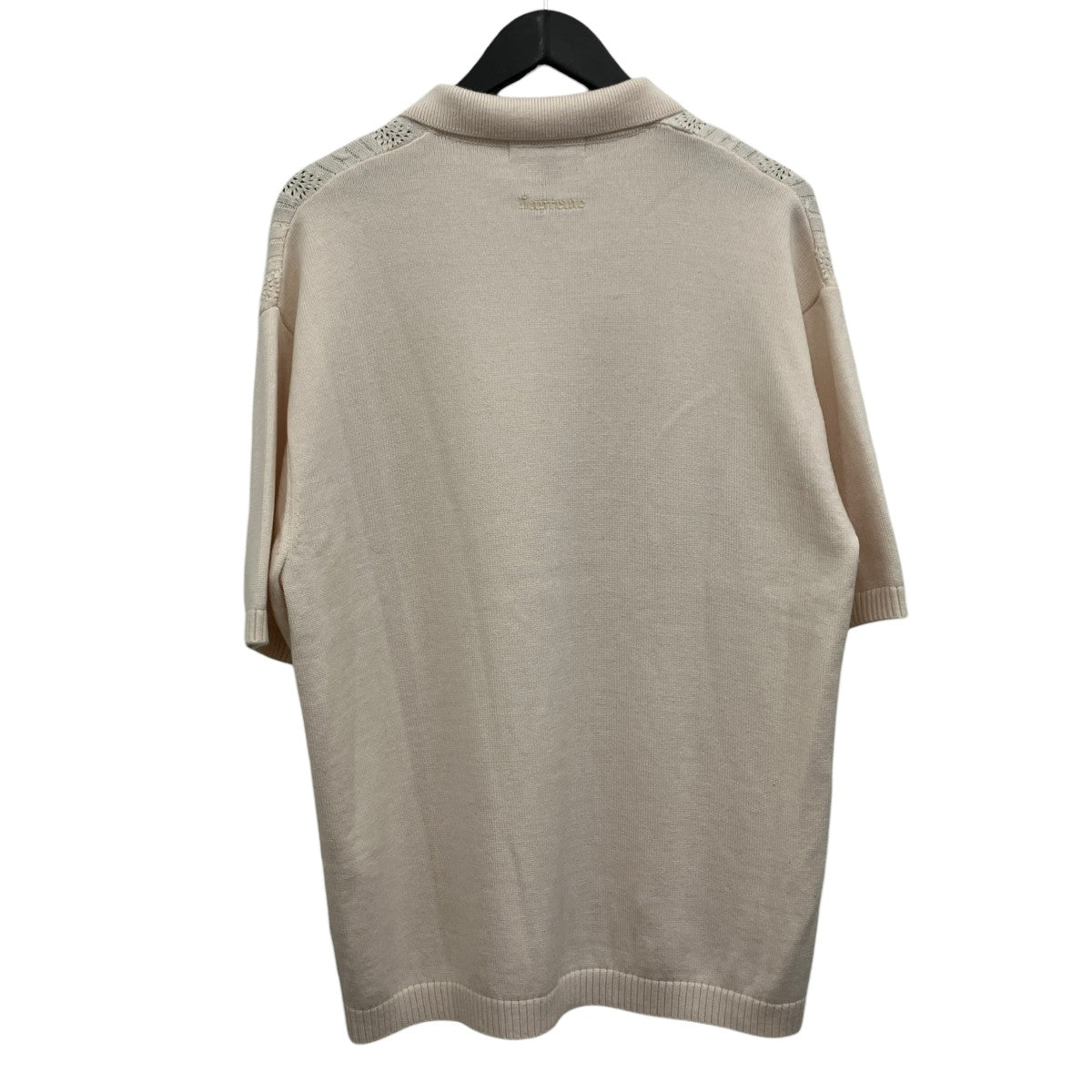 Beaded Zip S S Polo Sweater ニットポロシャツ