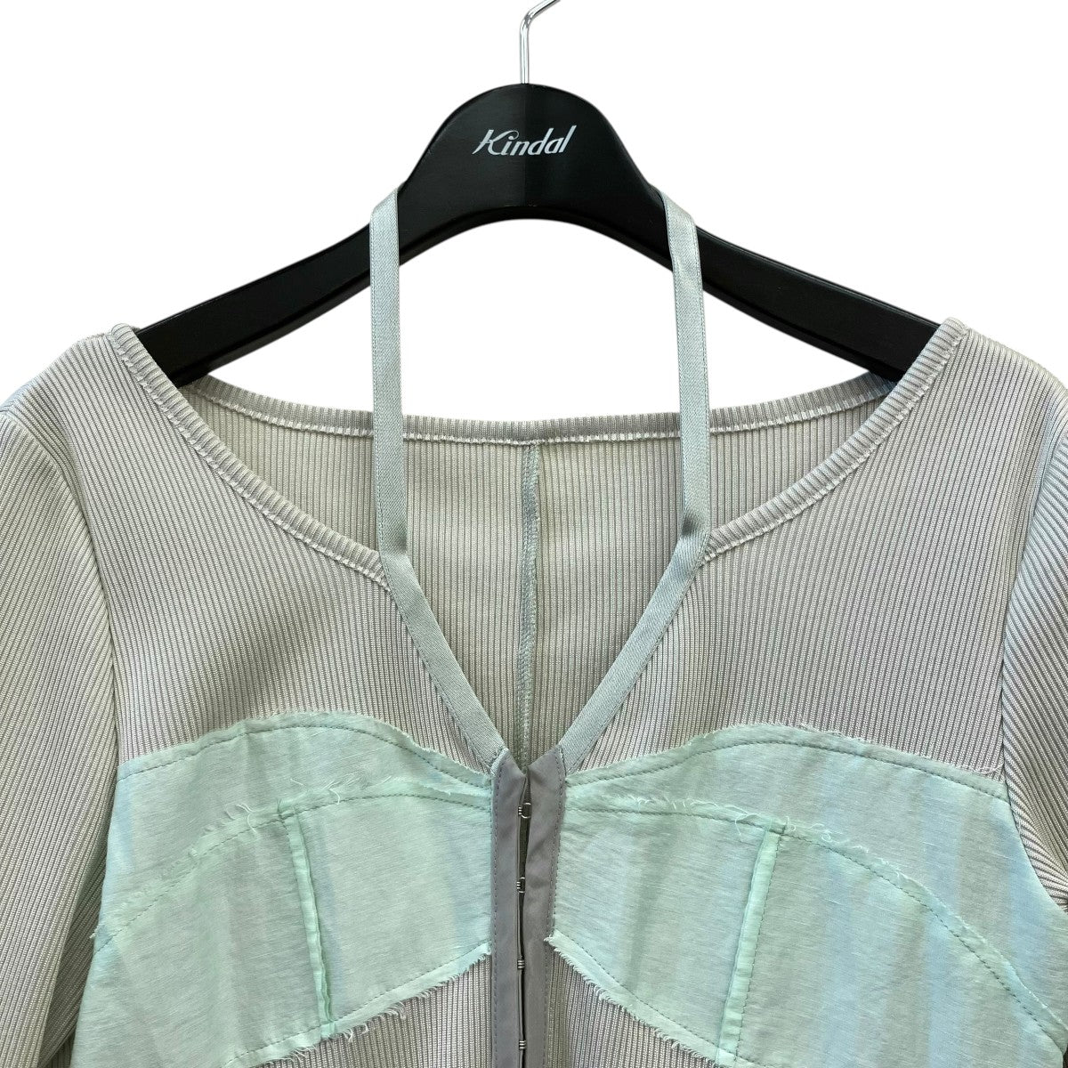 BUSTIER OPEN FRONT RIB TOPSビスチェオープンフロントリブトップス0584TM0336P