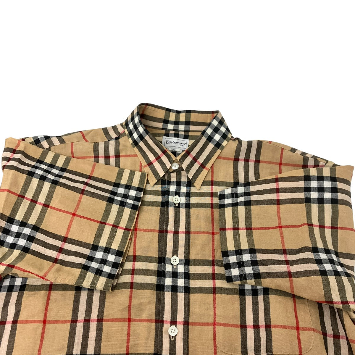 BURBERRY チェックシャツ 古着・中古-4枚目のアイテム画像