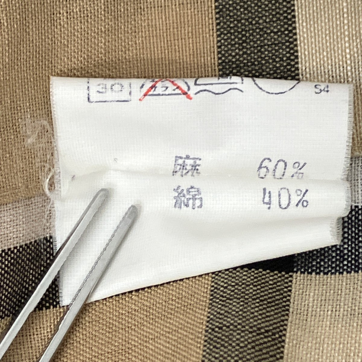 BURBERRY チェックシャツ 古着・中古-6枚目のアイテム画像