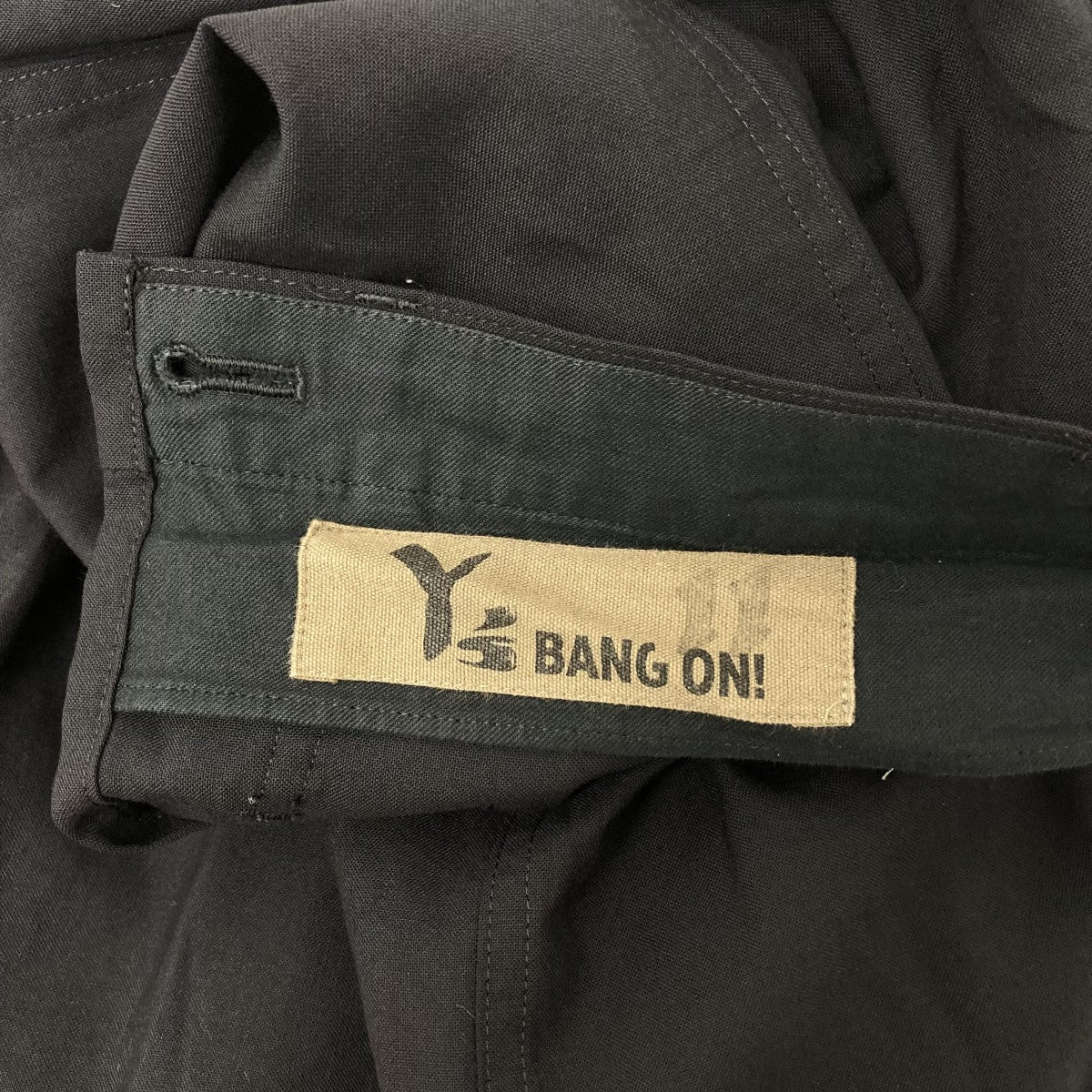 y’s bang on プリーツドレープパンツ 古着・中古-6枚目のアイテム画像
