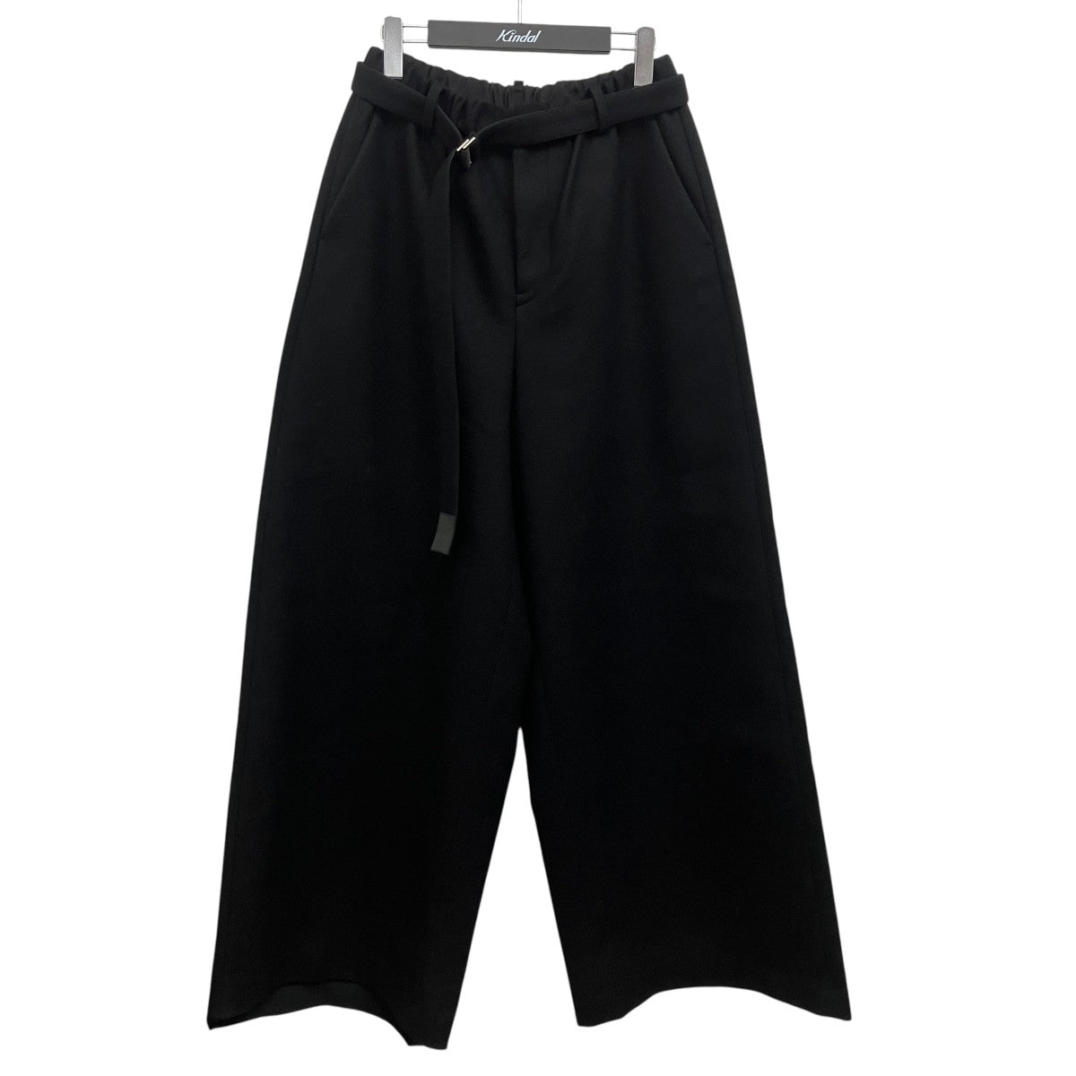sacai ウールメルトンワイドパンツ 古着・中古-1枚目のアイテム画像