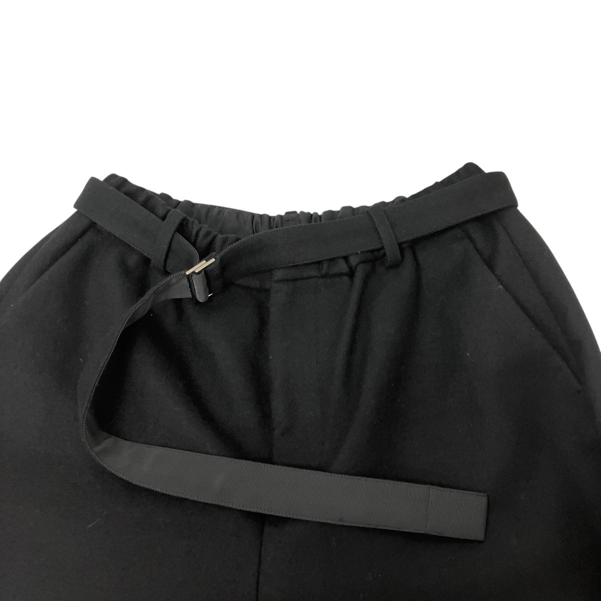 sacai ウールメルトンワイドパンツ 古着・中古-3枚目のアイテム画像