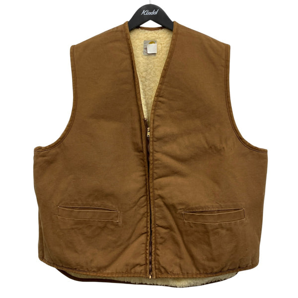 [値下げ]Carhartt ダックベスト ブラウン カーハート 古着 CarHartt(カーハート) ダックベスト ブラウン サイズ XXL｜【公式