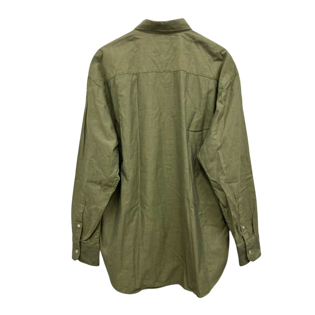 AURALEE 長袖シャツ A22AS01FO サイズ3 AURALEE(オーラリー) ロングスリーブシャツ A22AS01FO 黄緑 サイズ 5