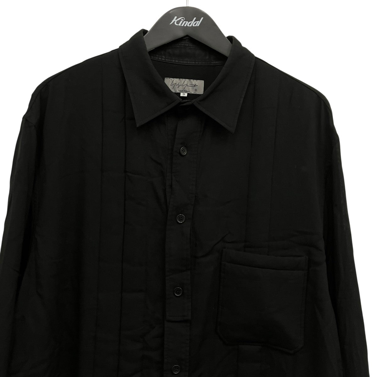 CELLULOSE LAWN DOUBLE PLACKET PADDED BLOUSE ブラウス
