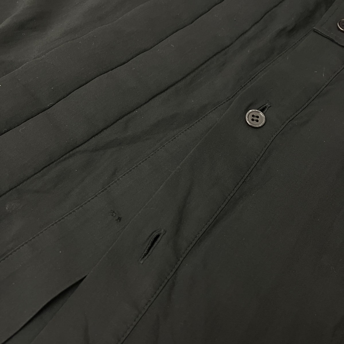 CELLULOSE LAWN DOUBLE PLACKET PADDED BLOUSE ブラウス