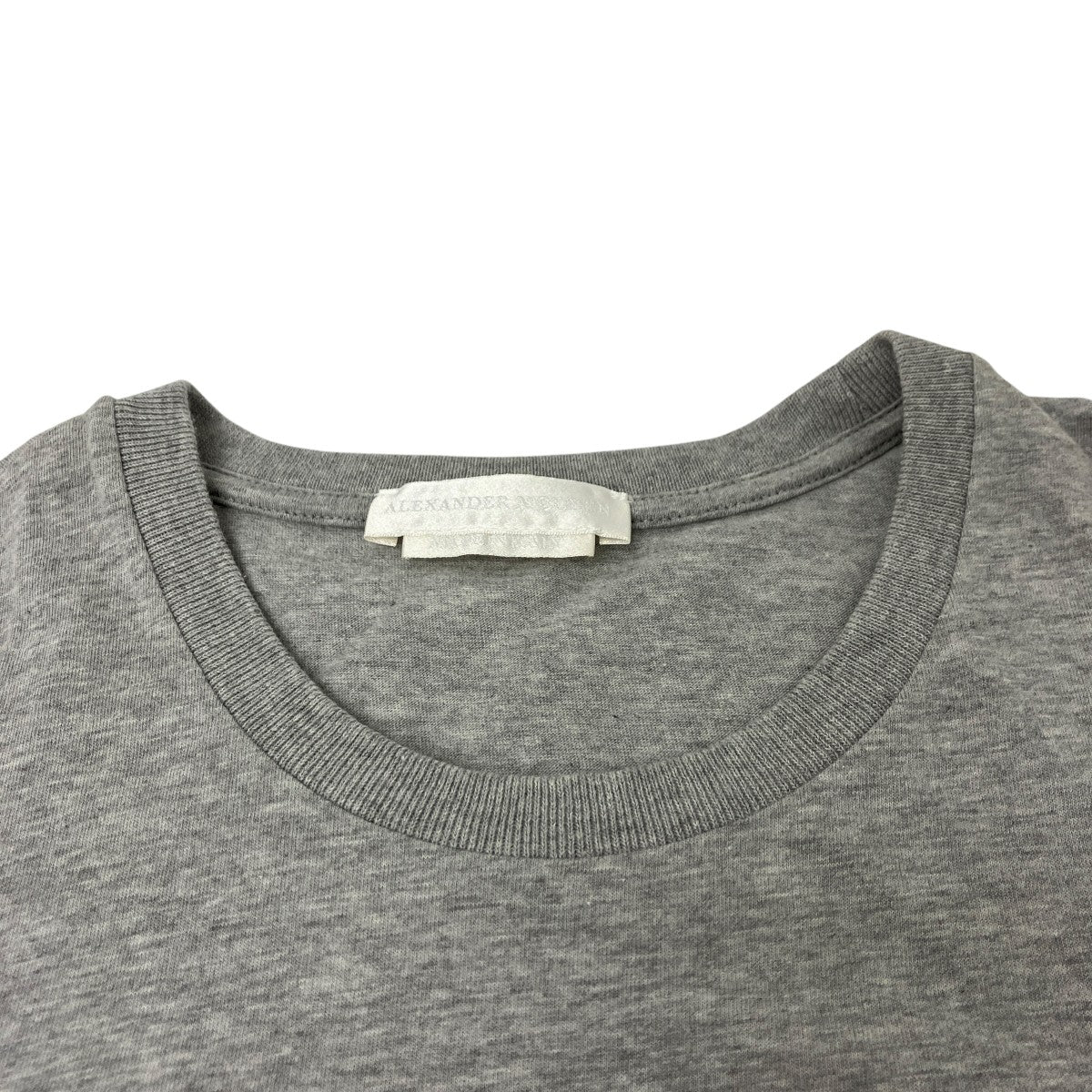 Alexander McQueen スカルTシャツ グレー 半袖 ALEXANDER McQUEEN(アレキサンダーマックイーン) スカルプリントT