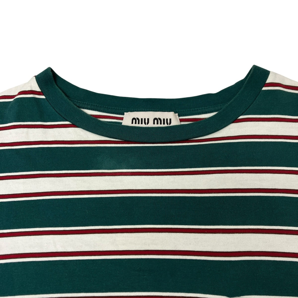 ロゴパッチエンブロイダリーボーダーTシャツ