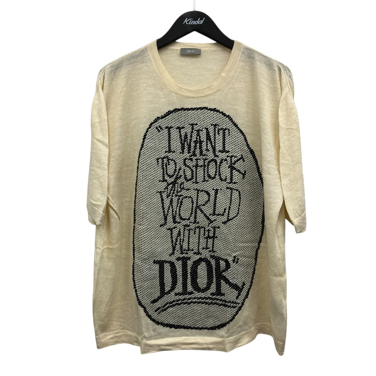 メッセージデザインニットTシャツ