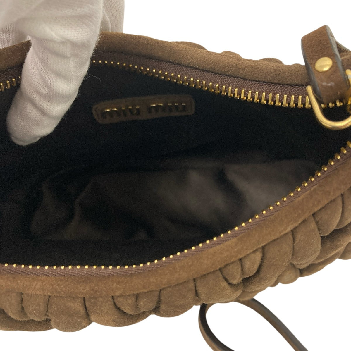 ワンダー マテラッセ スエード ロゴ 2way ショルダー ハンドバッグ
