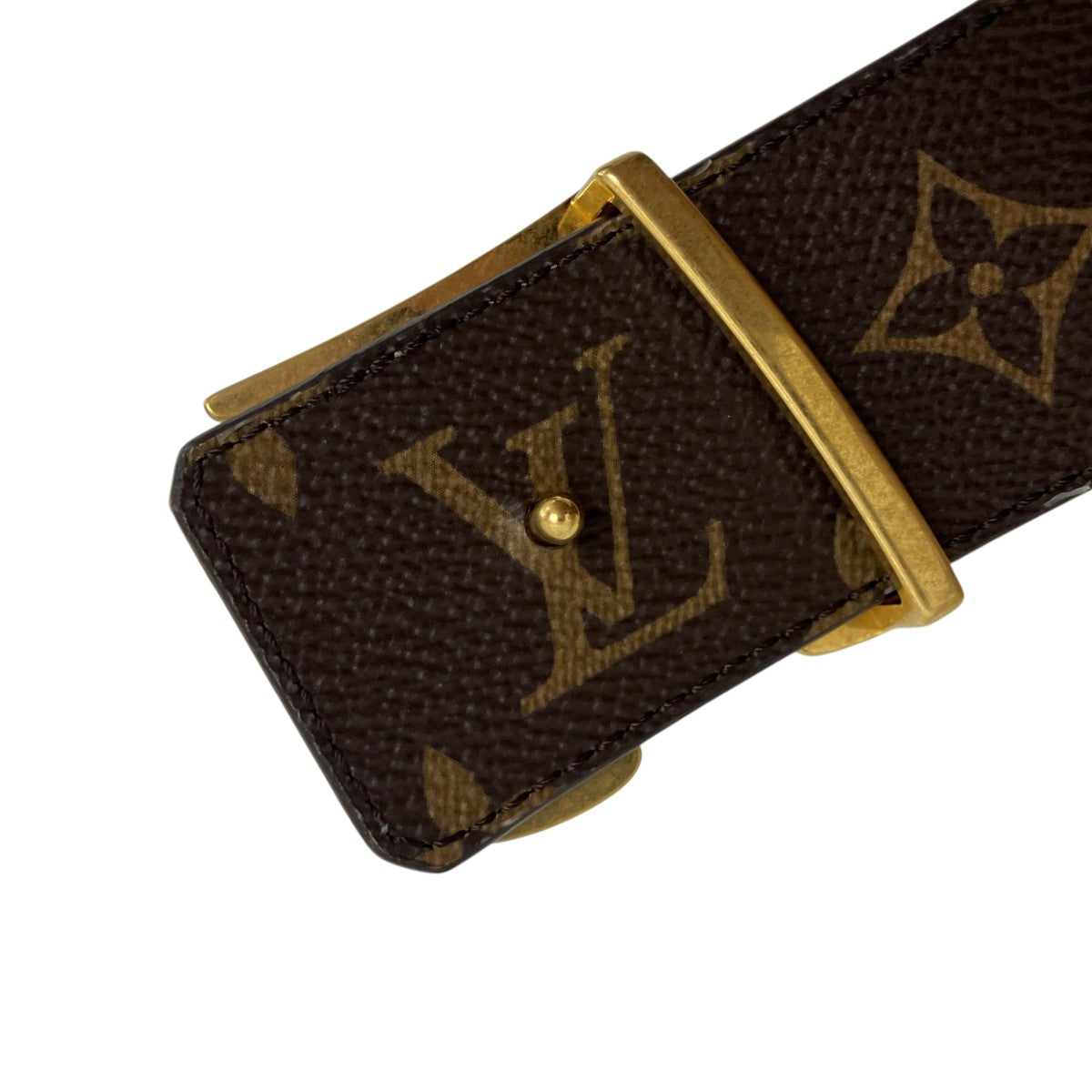 LOUIS VUITTON LV TAG 40MM REVERSIBLE BELT フラワーモチーフリバーシブルベルト 古着・中古-4枚目のアイテム画像